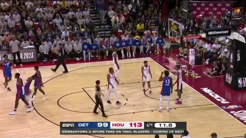 火箭客场111-104终结活塞4连胜！杜兰特32分第三节轰破东部第一防线