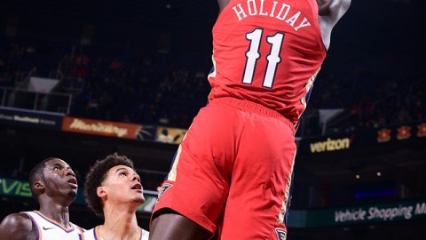 谁说太阳只会落山？阿伦用10记三分把鹈鹕主场变成了自己的投篮训练场