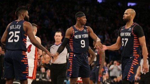 麦迪逊花园的狼王！兰德尔43分绝杀夜，热火主场被打得鸦雀无声