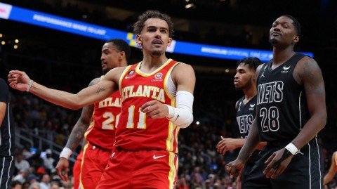 巴克莱中心这晚，死神镰刀配欧神仙，老鹰真是被“王炸”组合啄得没脾气！